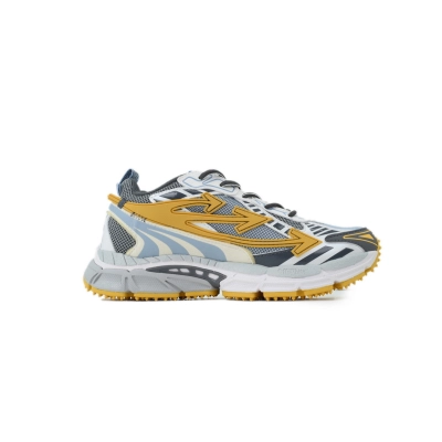 OFF-WHITE Be Right Back Yellow Grey OMIA295S 26FAB002 4C16 02