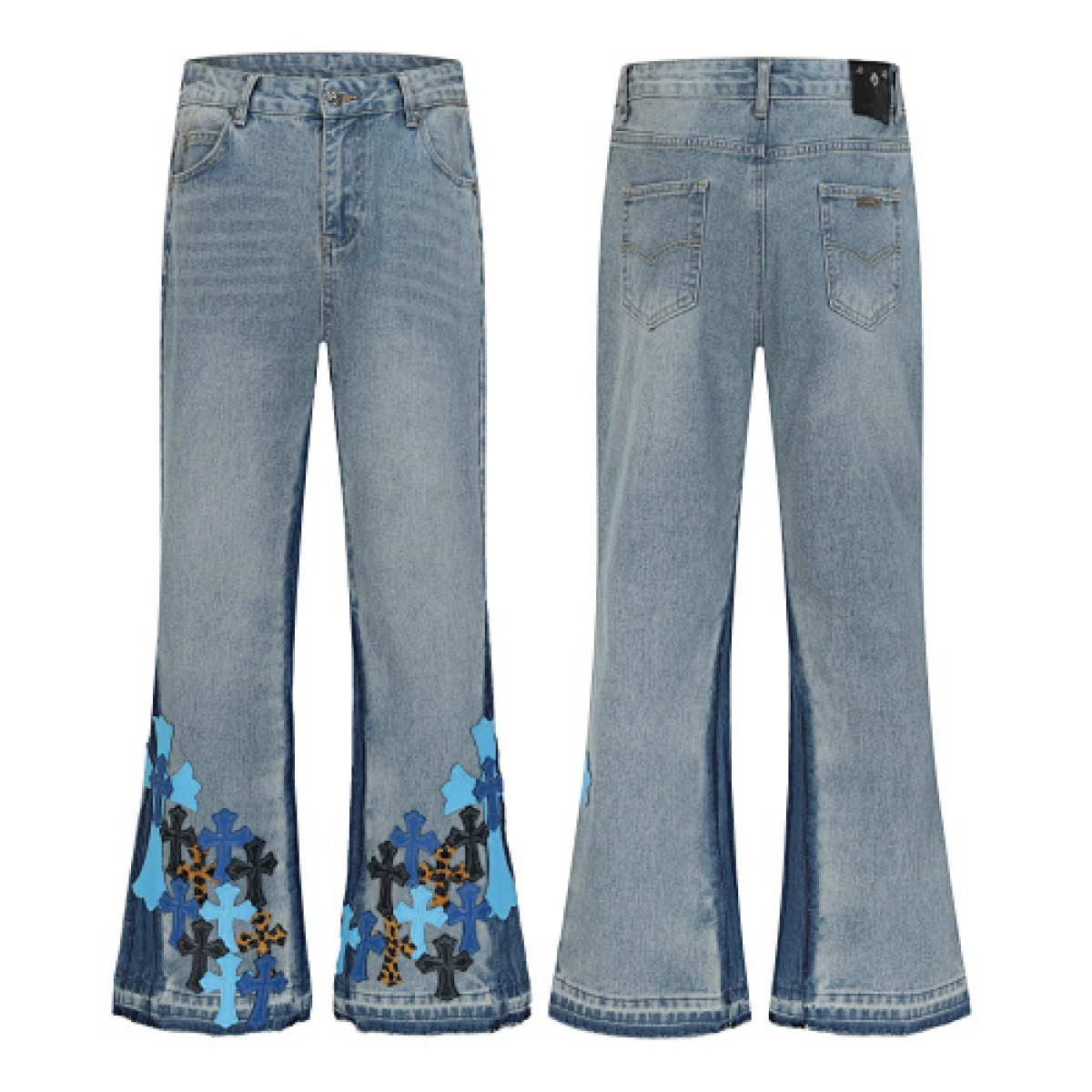 Chrome Hearts Cross Patch Jeans Denim 