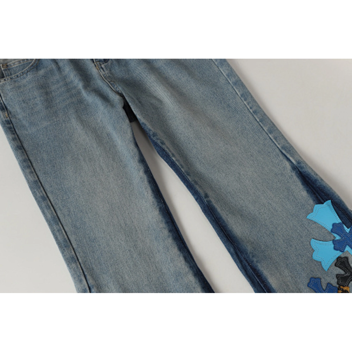Chrome Hearts Cross Patch Jeans Denim 