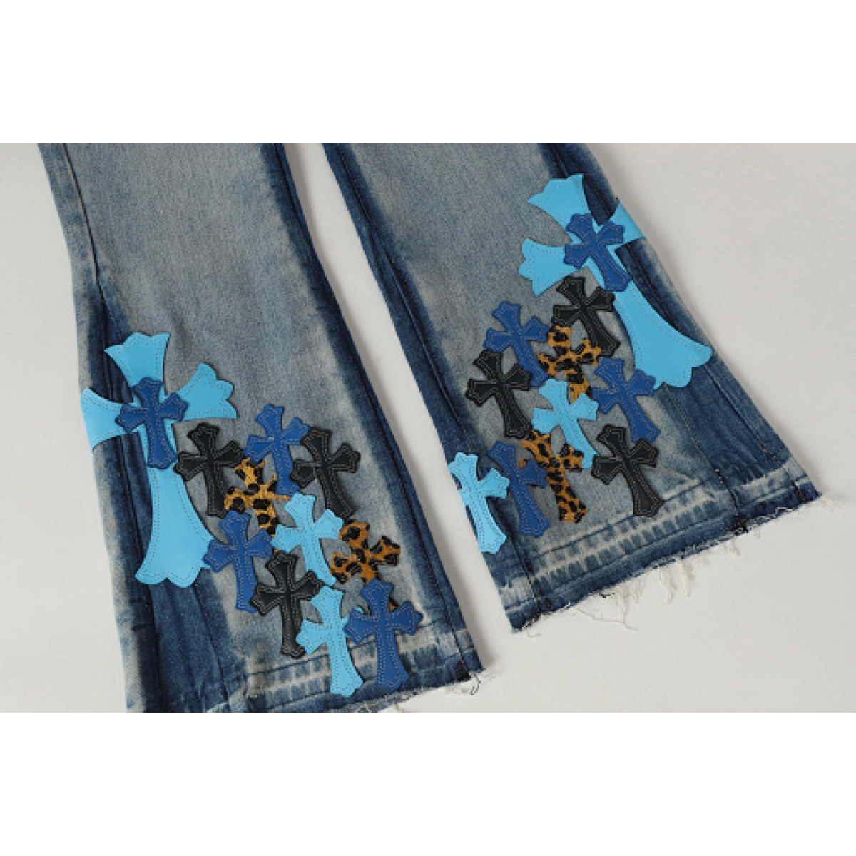 Chrome Hearts Cross Patch Jeans Denim 