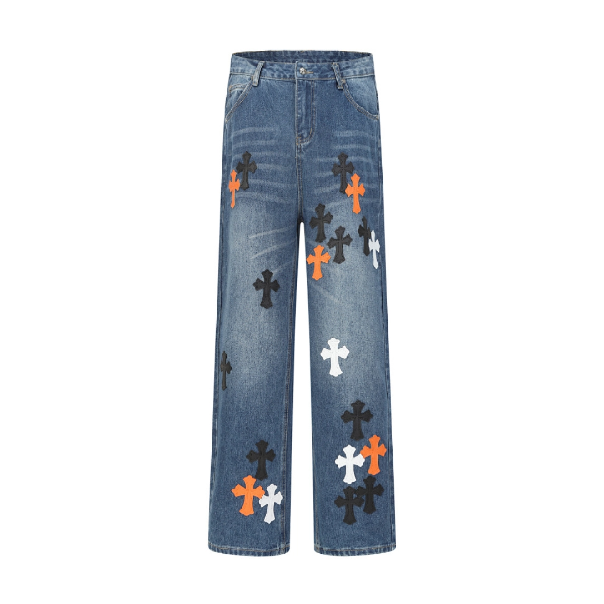Chrome Hearts Jeans Denim Blue N2816