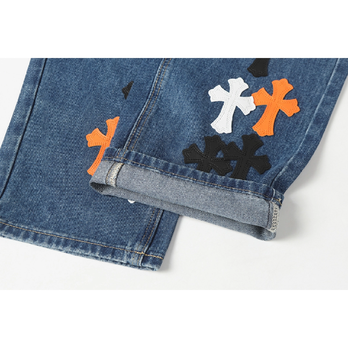 Chrome Hearts Jeans Denim Blue N2816