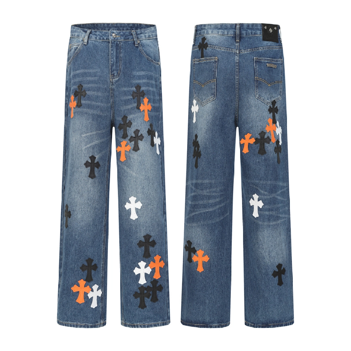 Chrome Hearts Jeans Denim Blue N2816