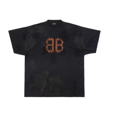 Balenciaga Crypto T-shirt Black Faded 01