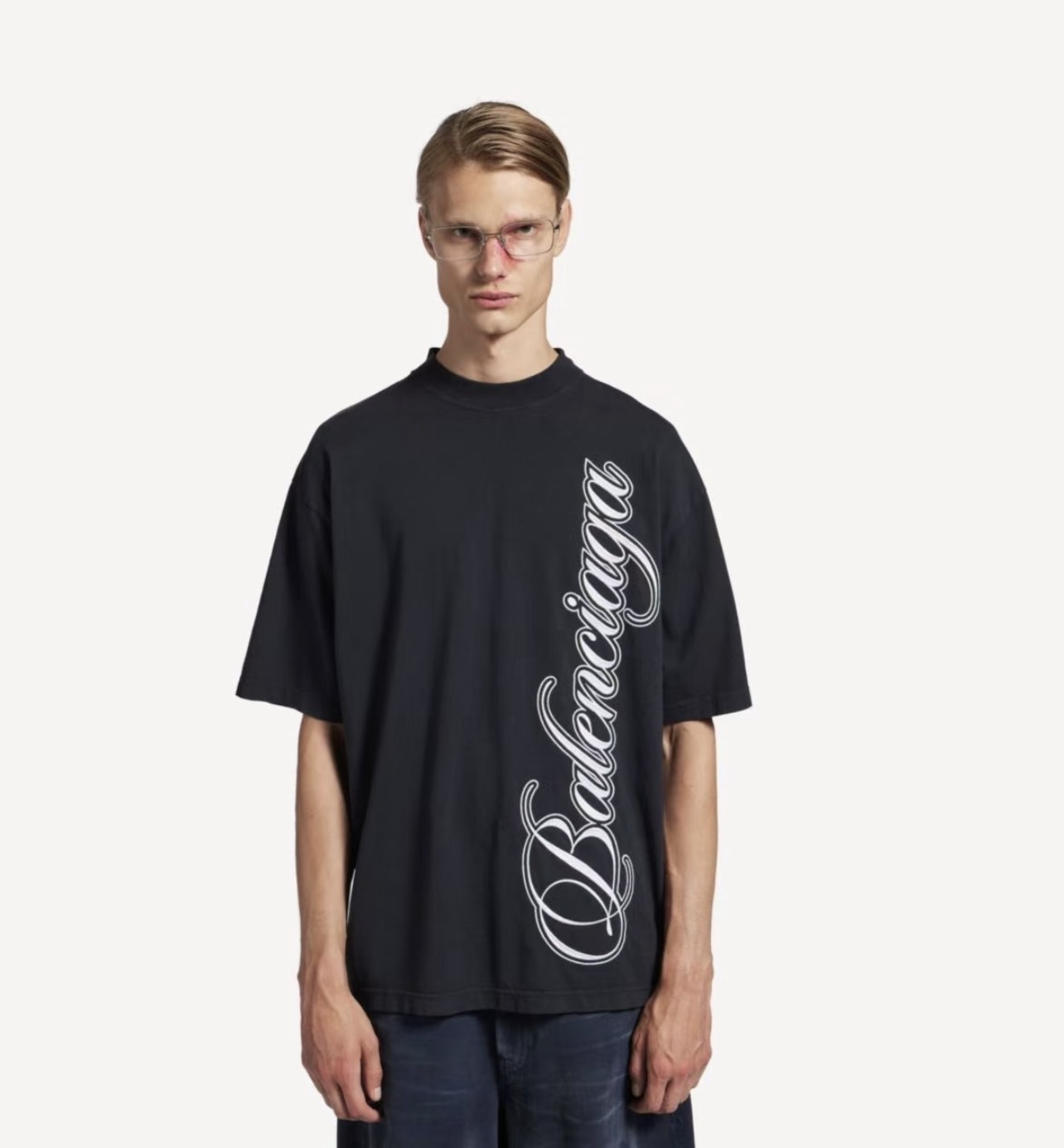 Balenciaga Logo T-shirt Black
