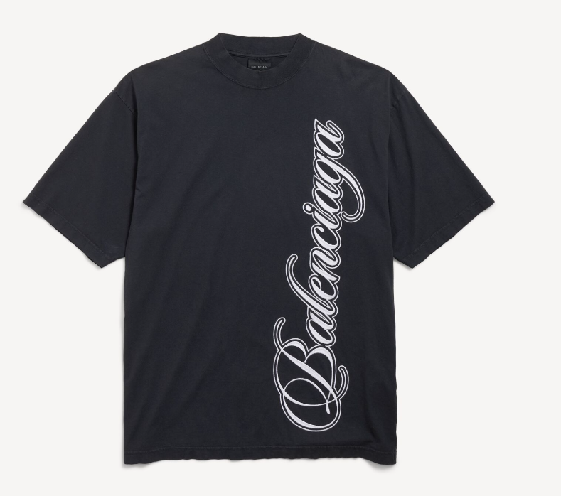 Balenciaga Logo T-shirt Black