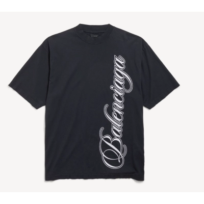 Balenciaga Logo T-shirt Black 01