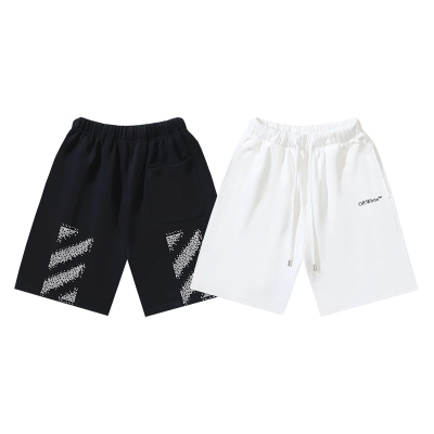 Off-White Shorts Black White #1145 01