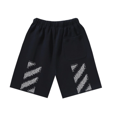 Off-White Shorts Black White #1145 02