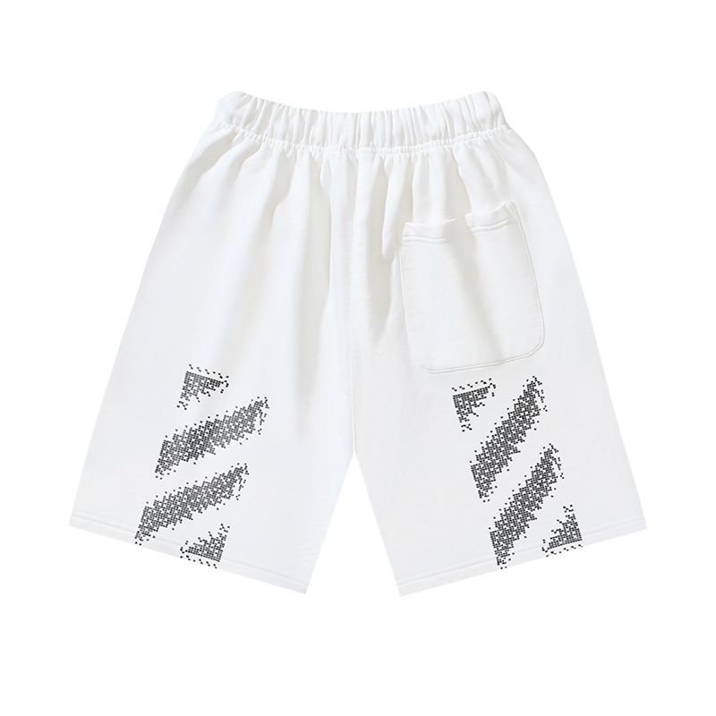 Off-White Shorts Black White #1145