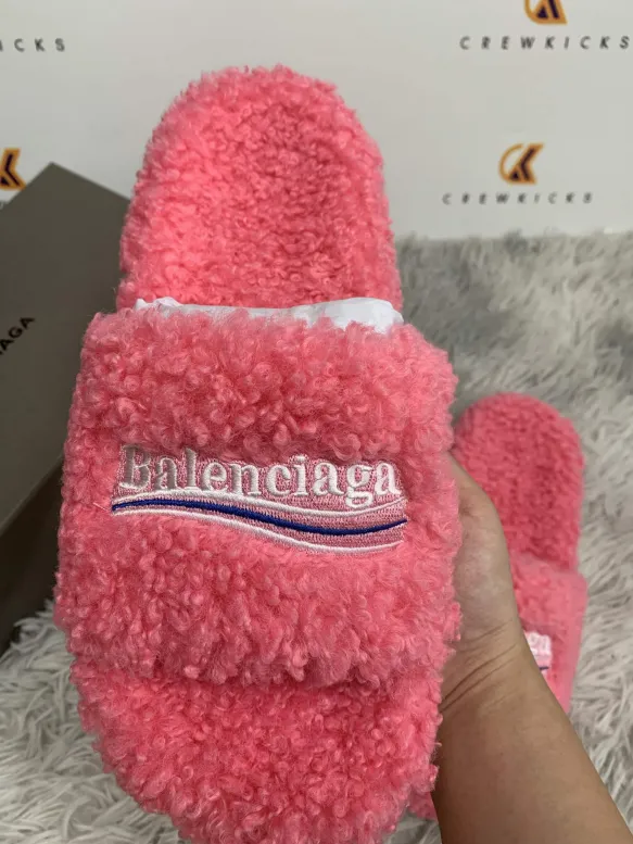 Balenciaga Furry Slide Pink