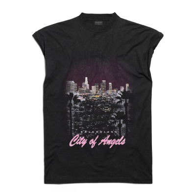 Balenciaga Logo Tank Top Black 01