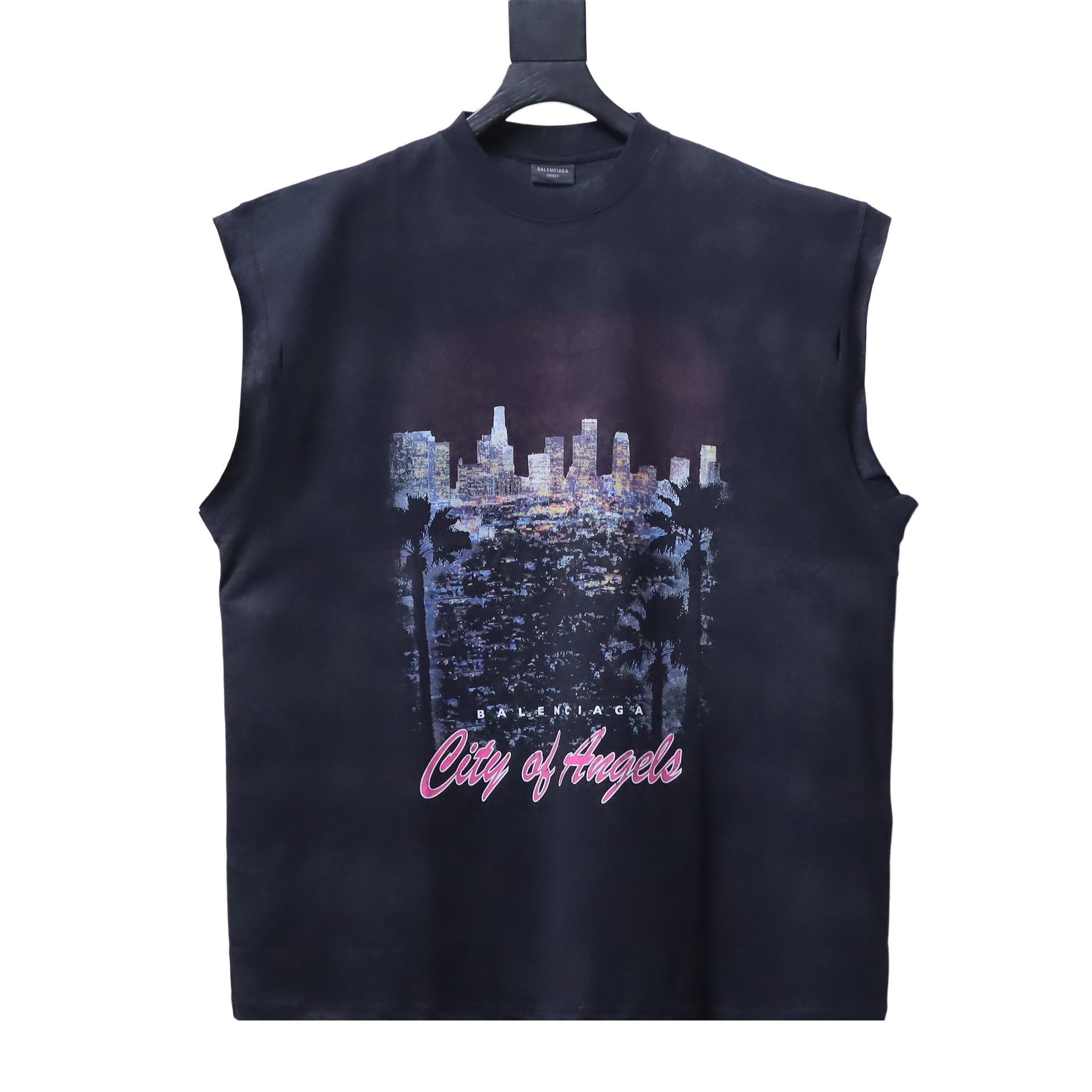 Balenciaga Logo Tank Top Black
