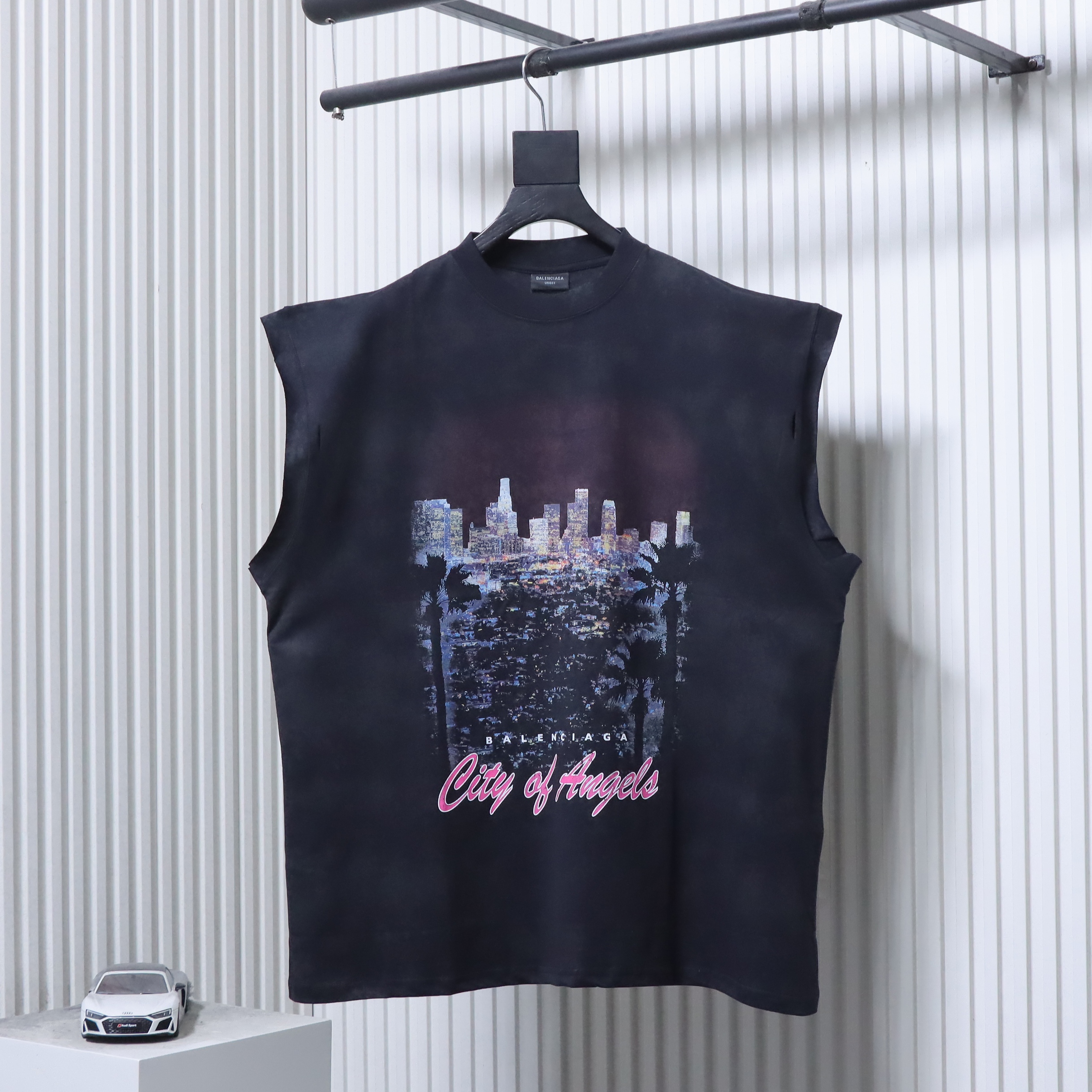 Balenciaga Logo Tank Top Black