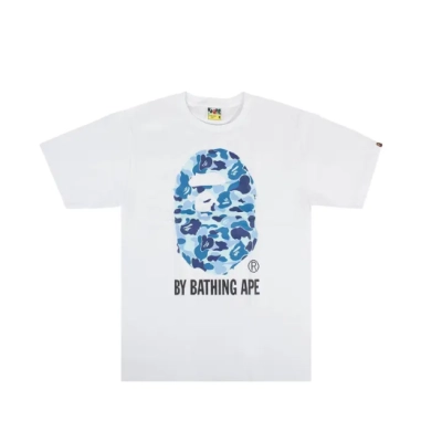 BAPE ABC Camo Tee White/Blue 01