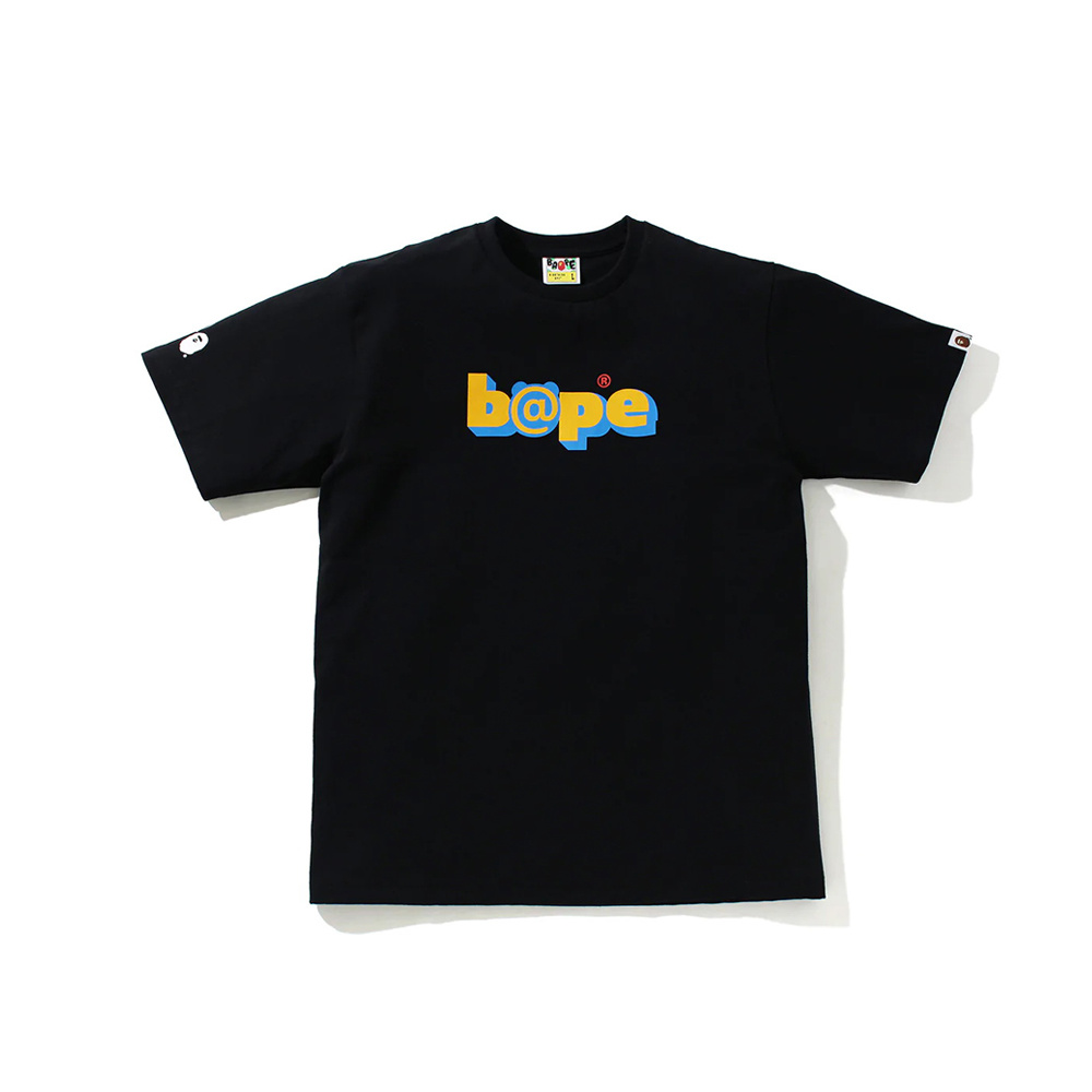 BAPE T-shirt Black White #743