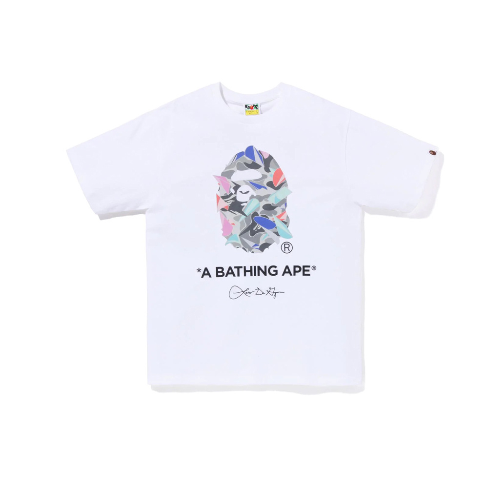 BAPE T-shirt Black White #768