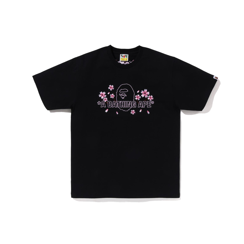 BAPE T-shirt Black White #787