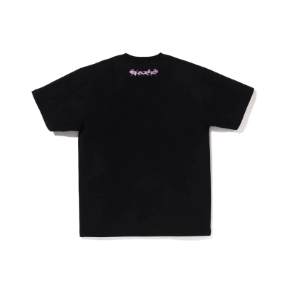 BAPE T-shirt Black White #799 02