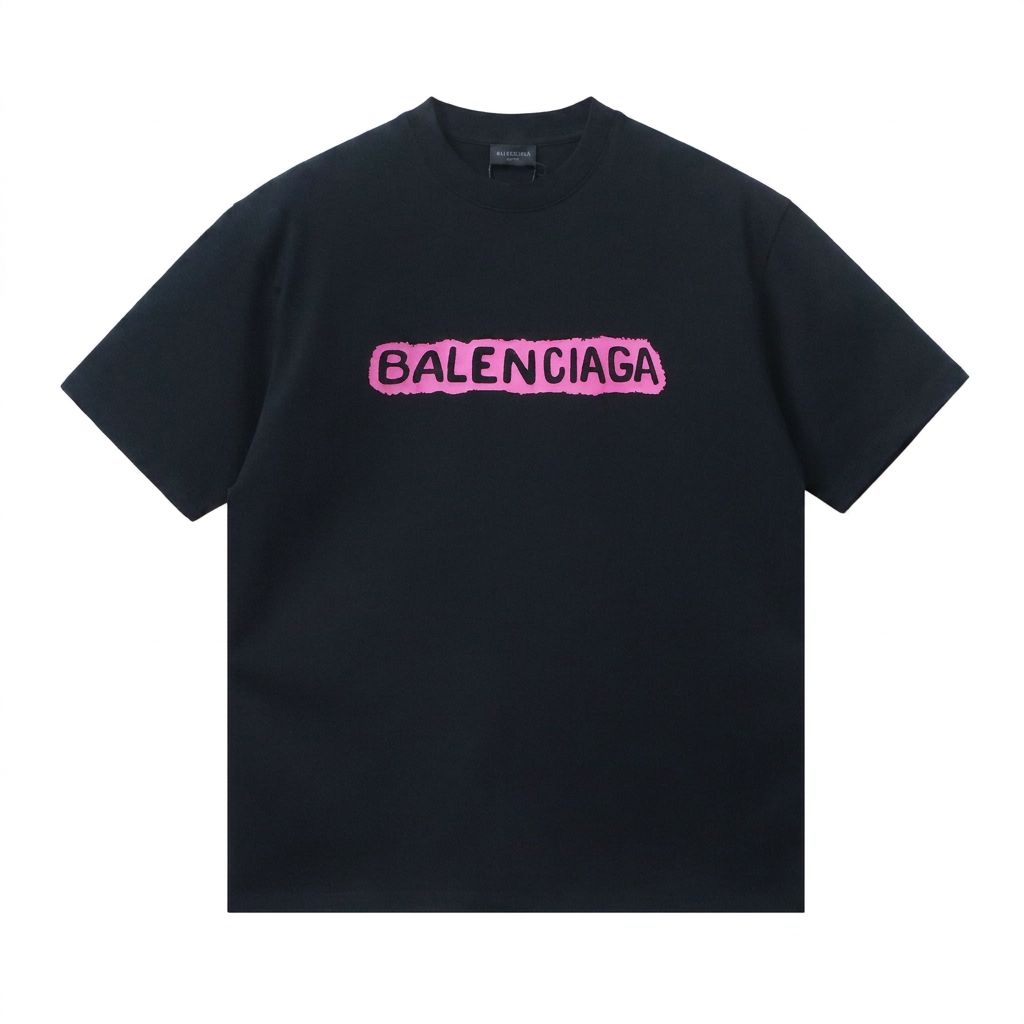 Balenciaga T-shirt Black Pink