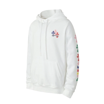 Chrome Hearts Cross Hoodie White Multicolor 01