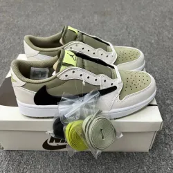 Jordan 1 Retro Low Golf Travis Scott Neutral Olive FZ3124-200 review Loe 01