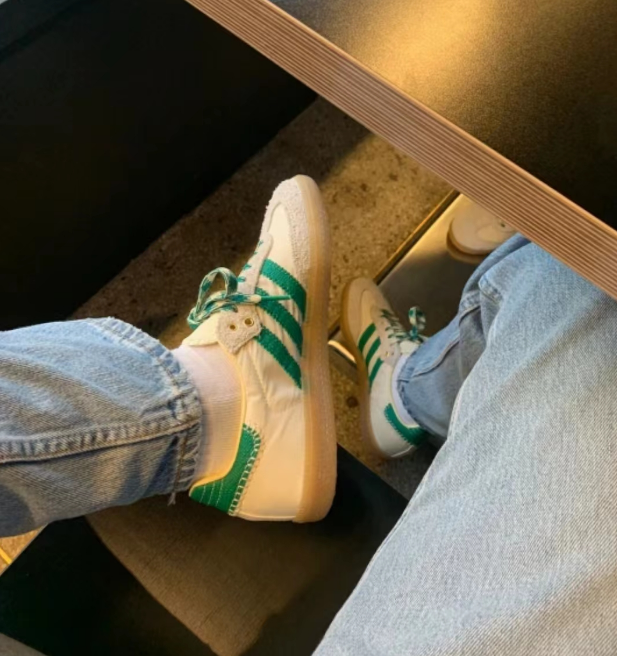 adidas Samba OG Sporty & Rich White Green HQ6075 review Junnie