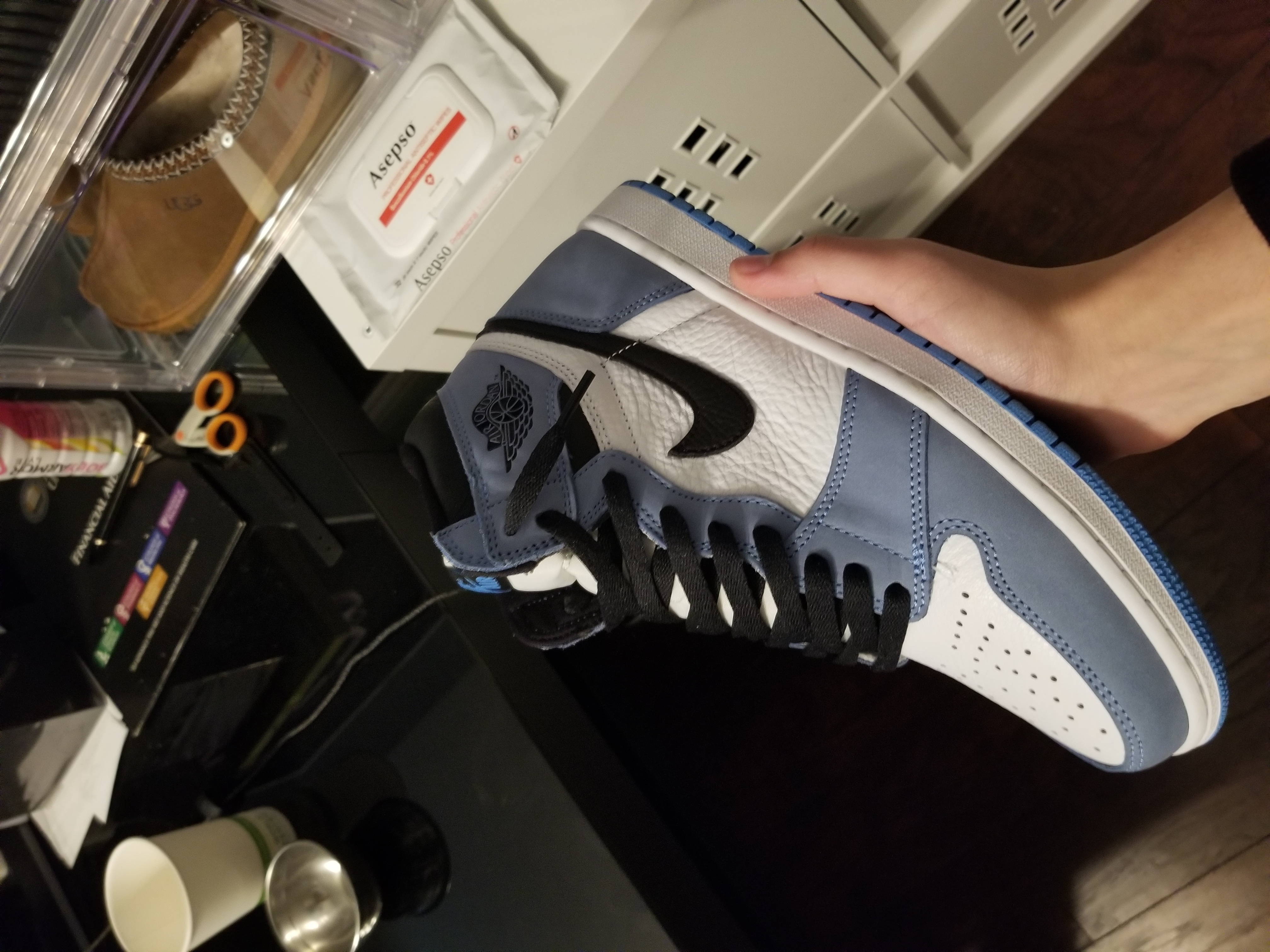 Air Jordan 1 High OG University Blue 555088-134  review Ibby