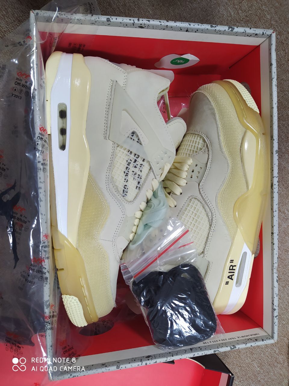 Jordan 4 Retro Off-White Sail CV9388-100  review Hobby