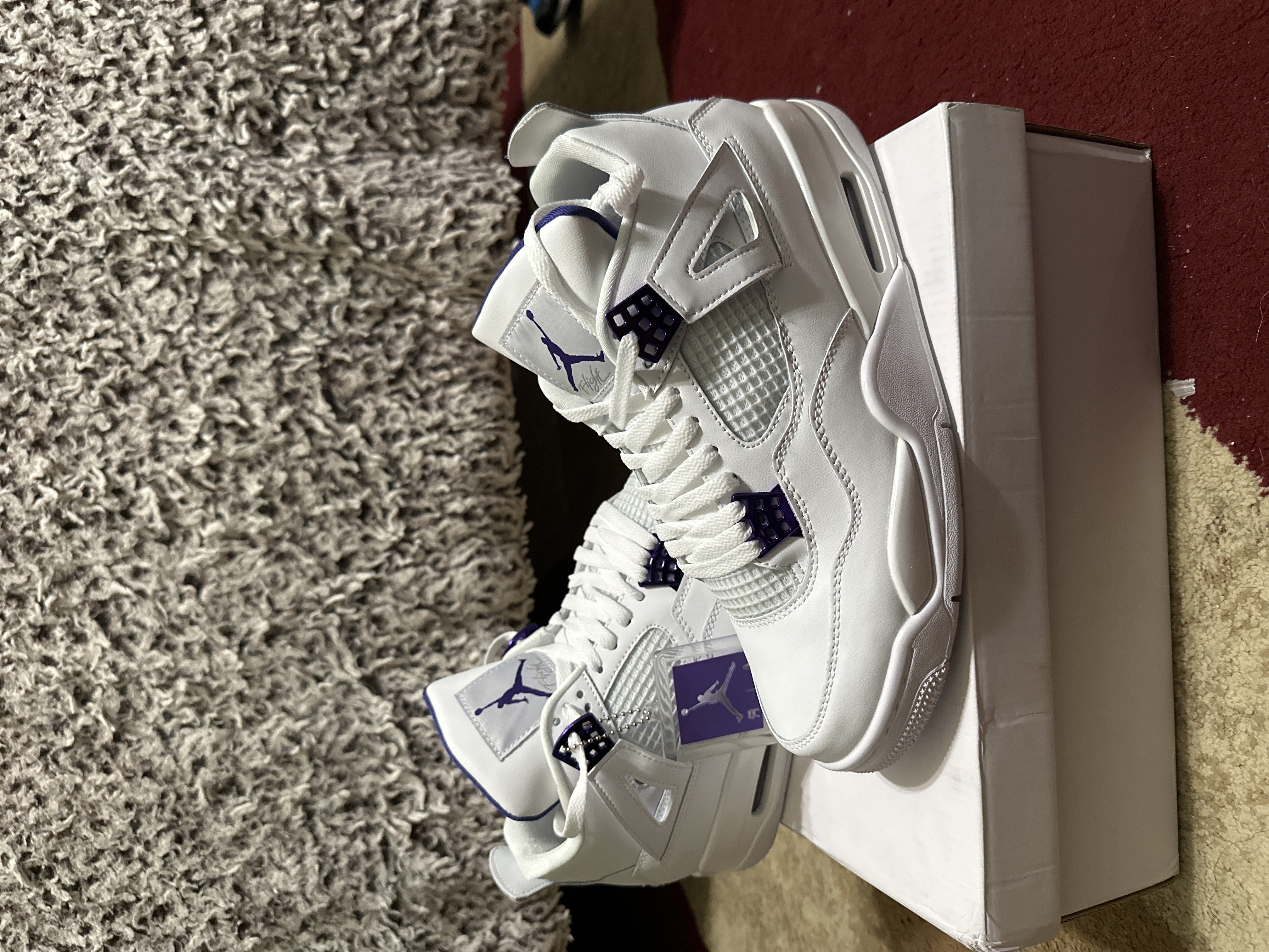 Jordan 4 Retro Metallic Purple CT8527-115  review Shotz