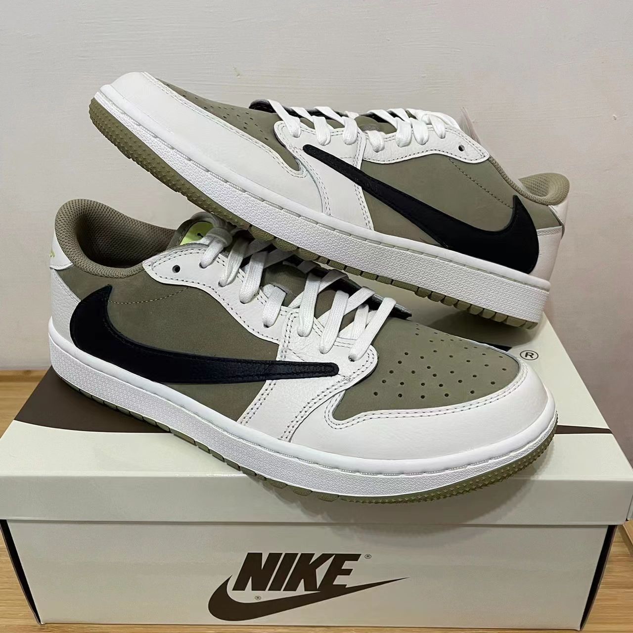 Jordan 1 Retro Low Golf Travis Scott Neutral Olive FZ3124-200 review Zayaan