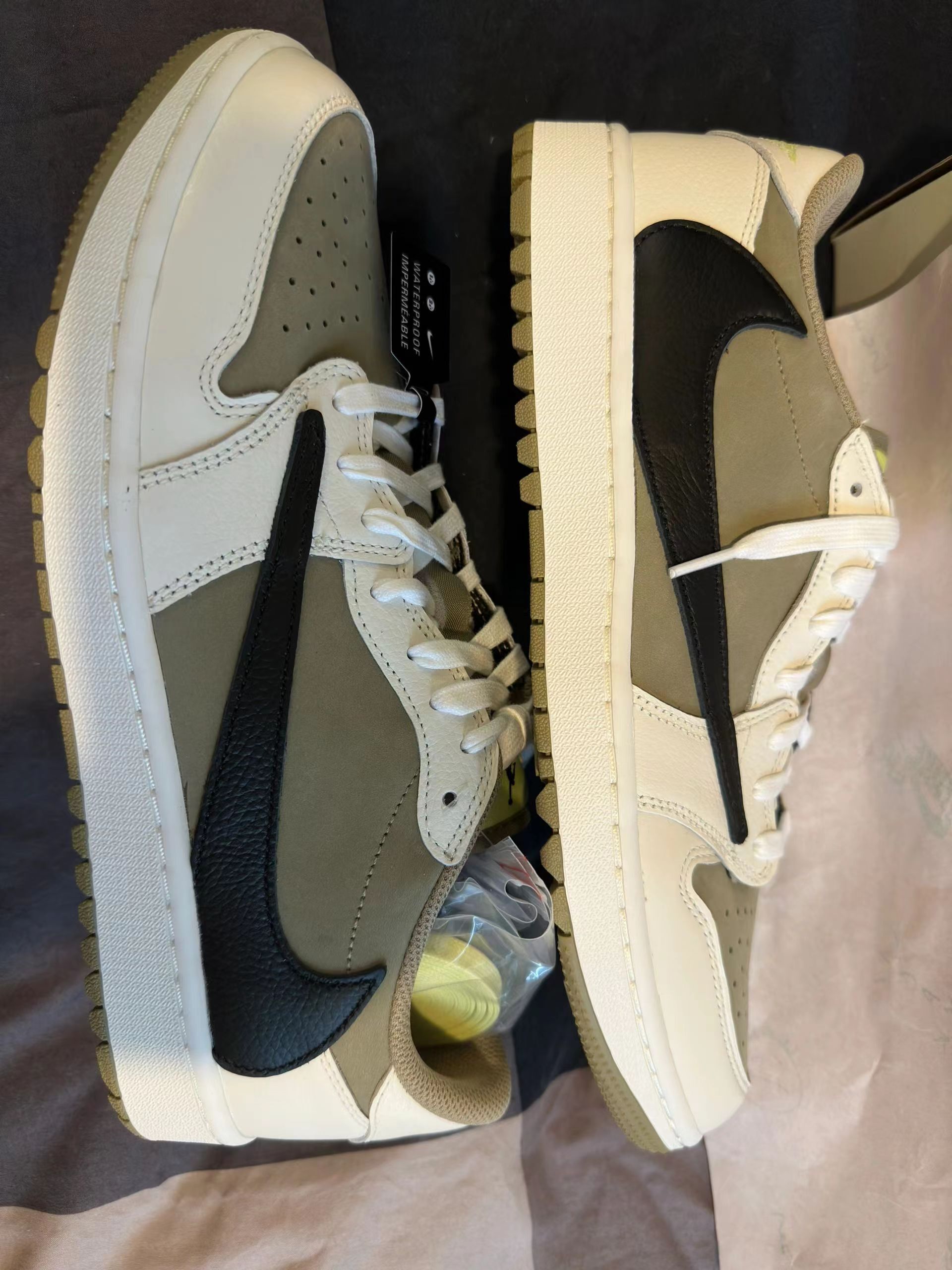 Jordan 1 Retro Low Golf Travis Scott Neutral Olive FZ3124-200 review Hill