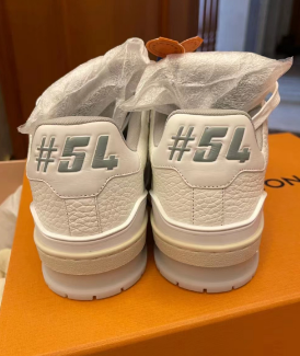  Louis Vuitton LV Trainer Beige Cloth Cover GO0220 review 1