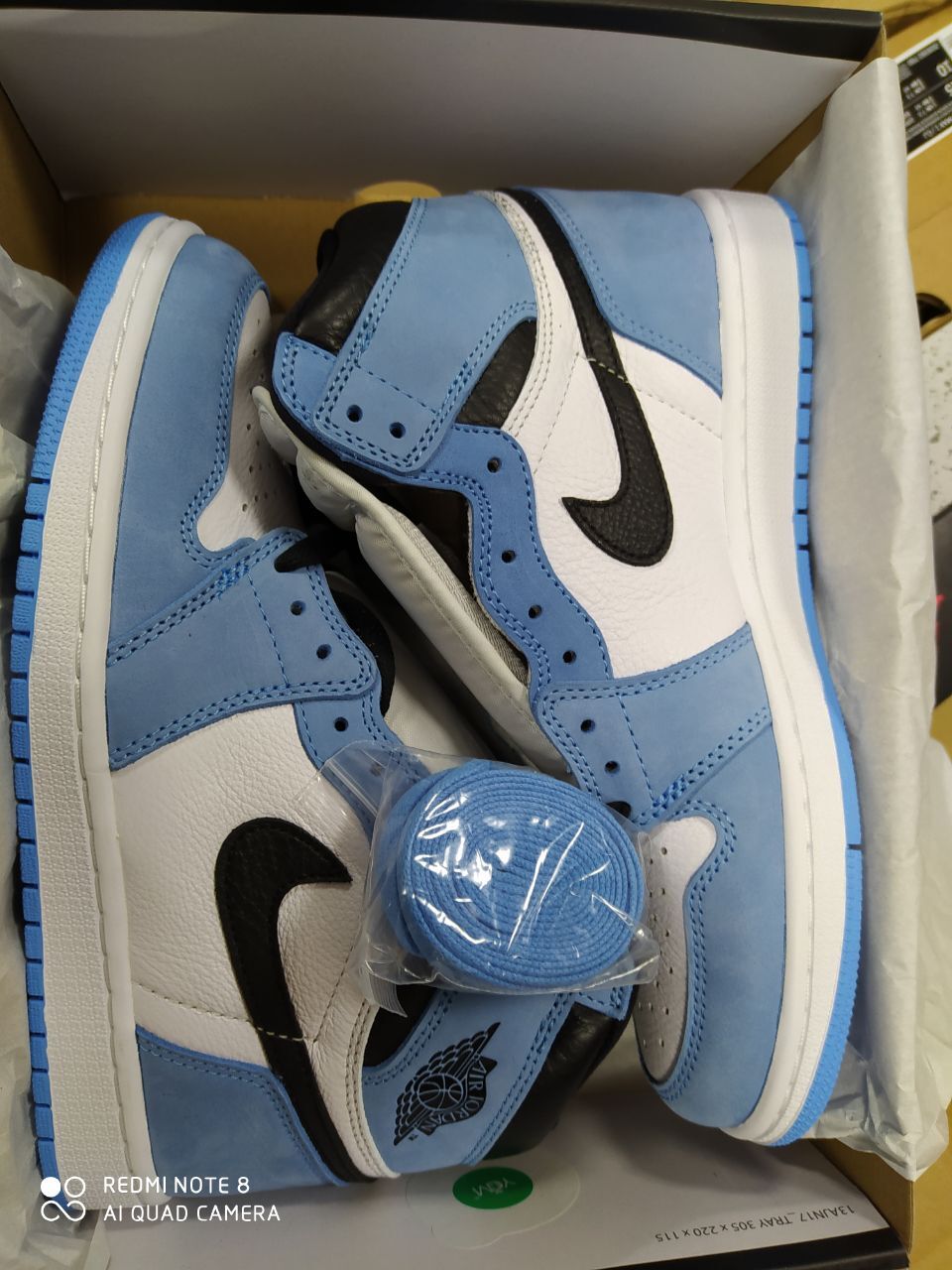 Air Jordan 1 High OG University Blue 555088-134  review jaden