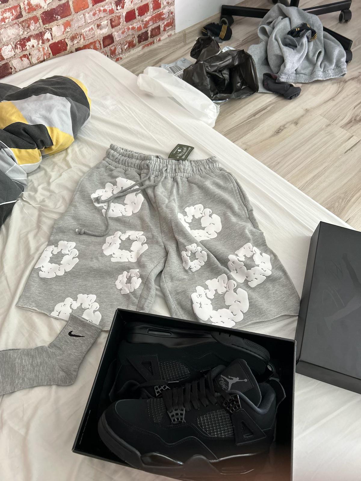 Denim Tears The Cotton Wreath Shorts Grey review gavin