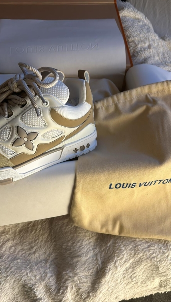 Skate Sneaker Beige White 1AARQH review 0