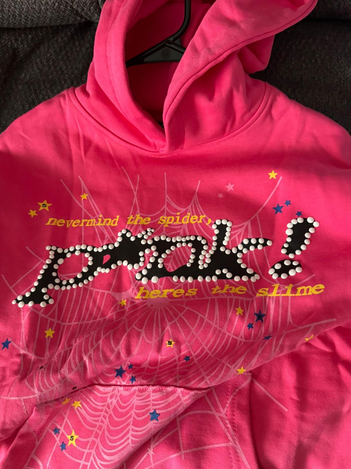 Sp5der P*NK Hoodie Pink review R