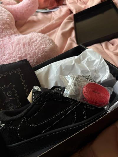 Travis Scott x Air Jordan 1 Retro Low OG SP Black Phantom DM7866-001 review soha
