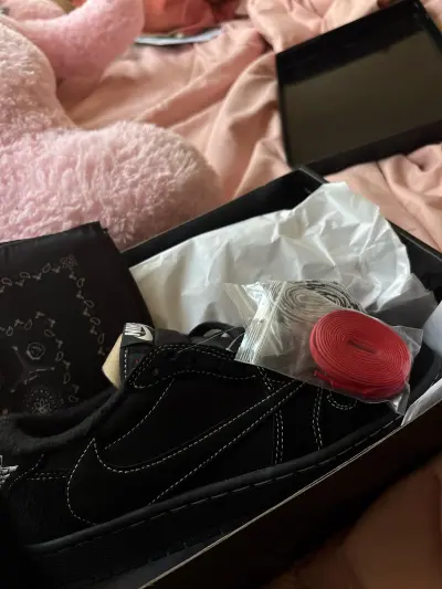Travis Scott x Air Jordan 1 Retro Low OG SP Black Phantom DM7866-001 review soha