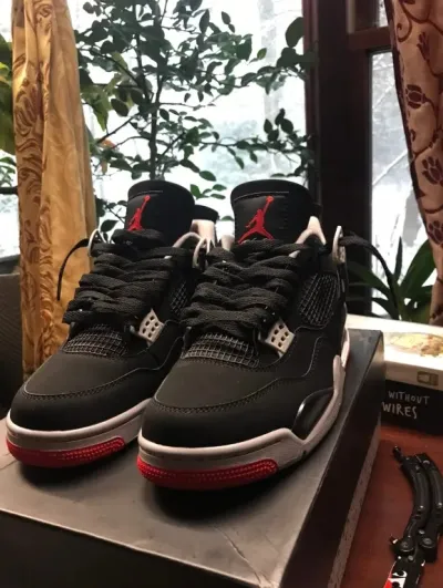 Jordan 4 Retro Bred 308497-060  review Mitch  01