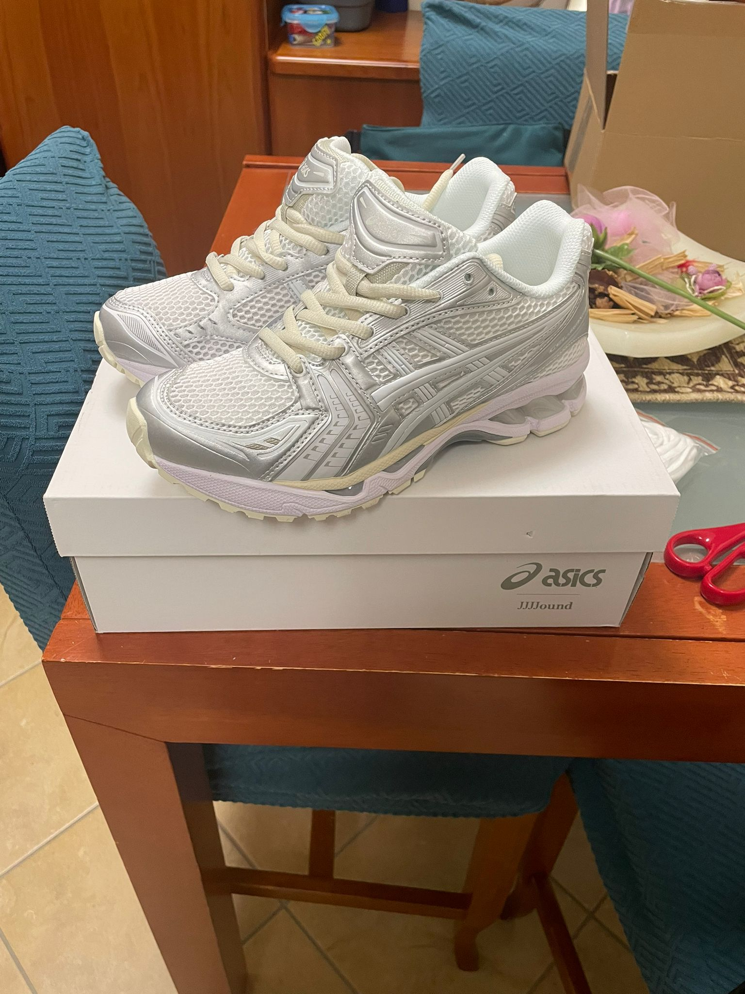 ASICS Gel-Kayano 14 JJJJound Silver White review Luciano