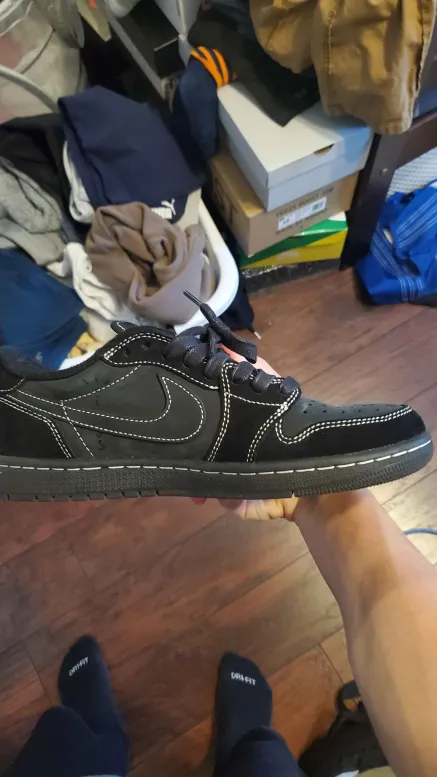 Travis Scott x Air Jordan 1 Retro Low OG SP Black Phantom DM7866-001 review 0
