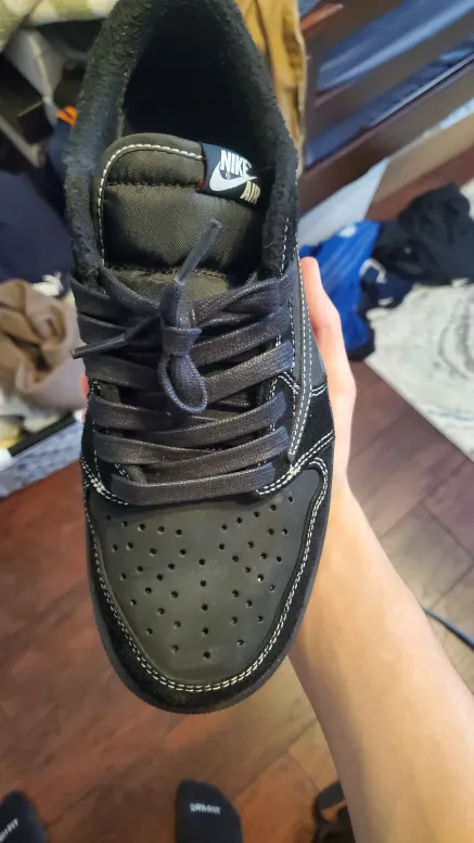 Travis Scott x Air Jordan 1 Retro Low OG SP Black Phantom DM7866-001 review 2