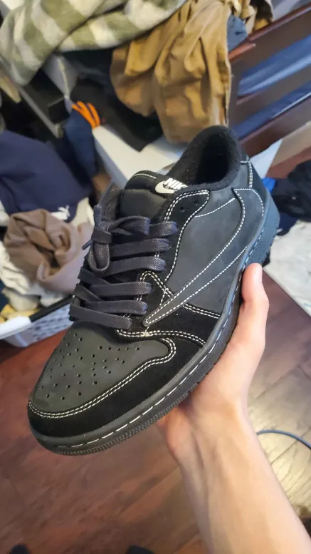 Travis Scott x Air Jordan 1 Retro Low OG SP Black Phantom DM7866-001 review 3