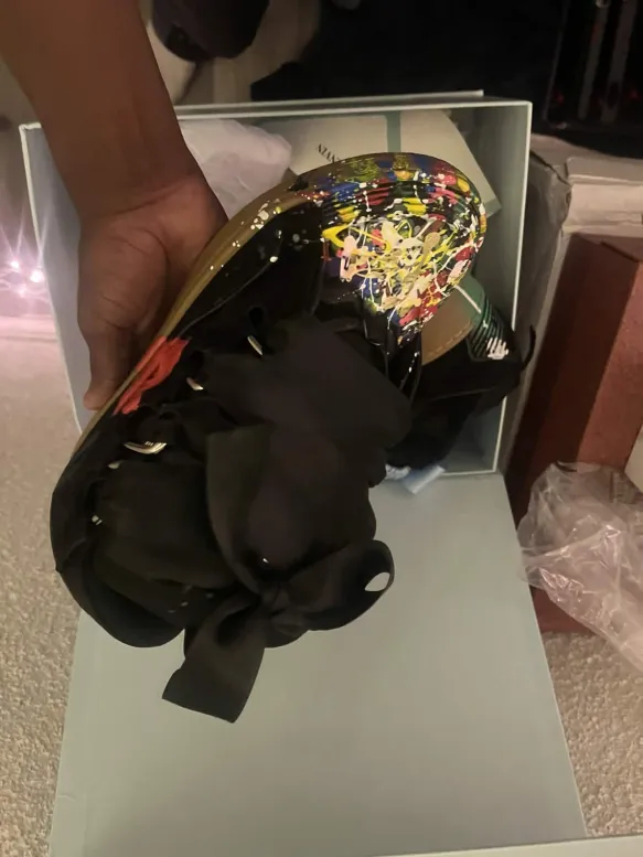 Gallery Dept. x Lanvin Curb Sneakers Paint Drip Black review 1