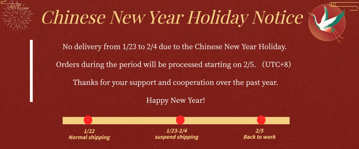 Ckshoes Chinese New Year Holiday Notice