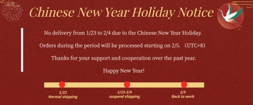 Ckshoes Chinese New Year Holiday Notice