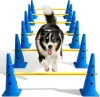 Dog Agility Hurdle Cone Set Canine Agility Training Equipment 6 Set
