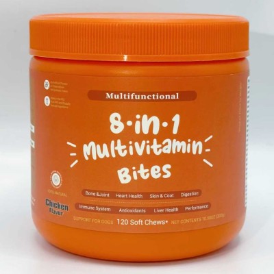 8-in-1 Multivitamin Soft Chew Bites for Dogs 01