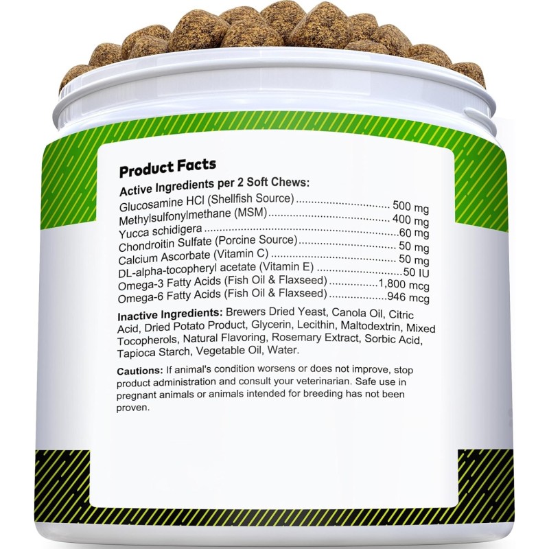 Glucosamine Chondroitin Hip and Joint Supplement for Dogs